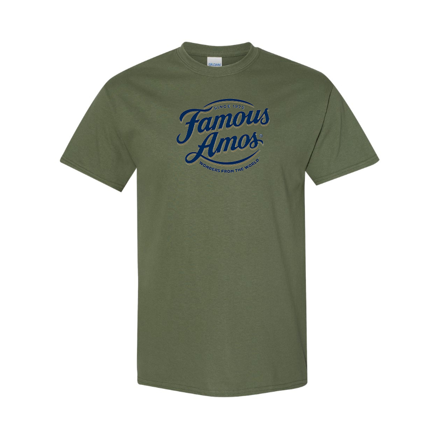 Men's Famous Amos Logo Cotton T-Shirt