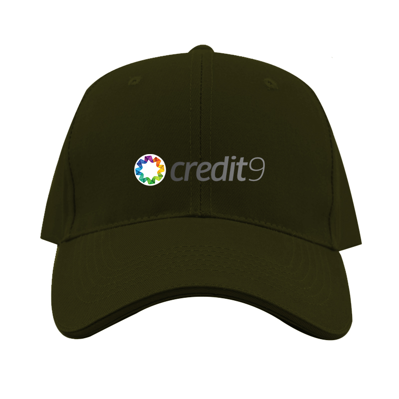 Сredit9 Logo  Dad Baseball Cap Hat