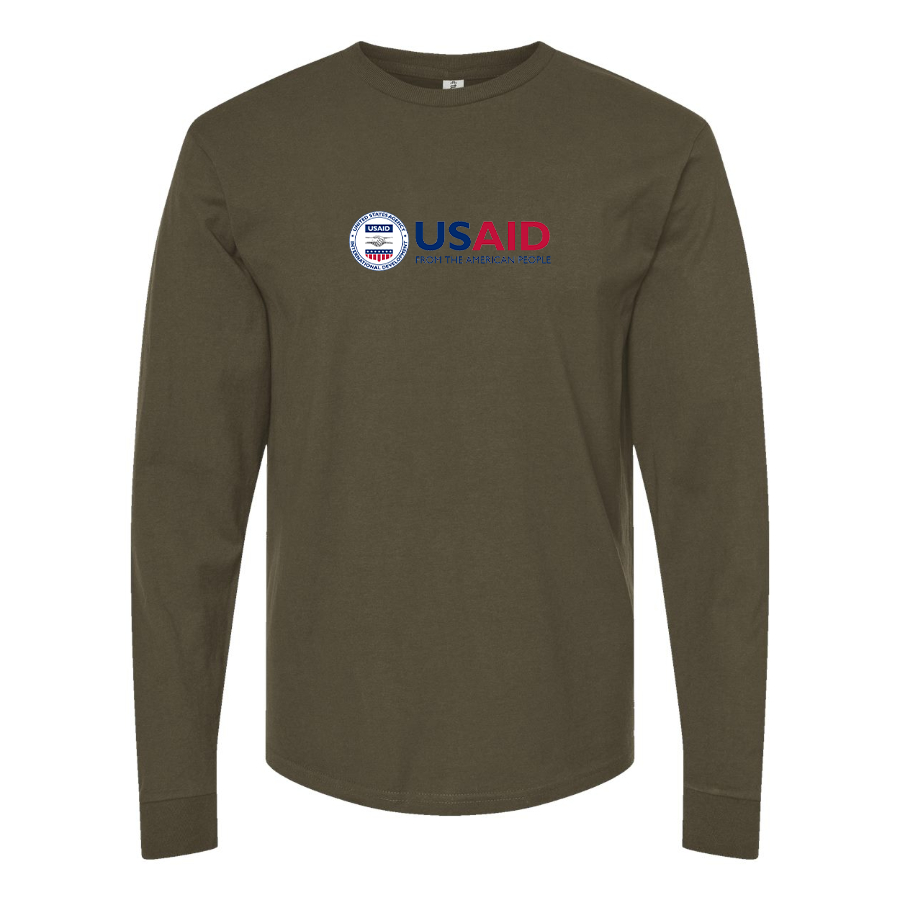 Men's  USAid Cotton Long Sleeve T-Shirt