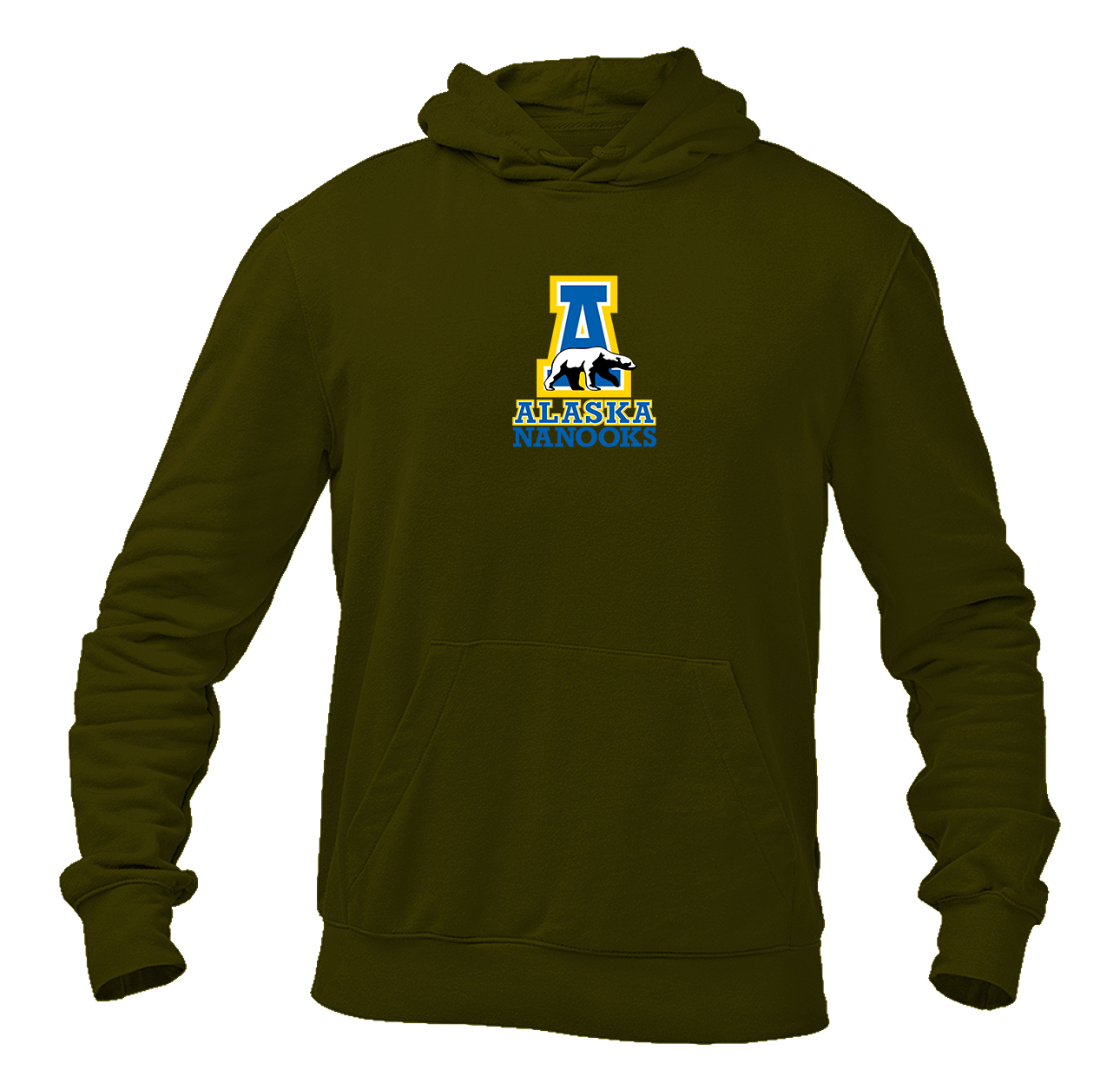 Men's Alaska Nanooks Gildan  Heavy Blend Hooded Sweatshirt