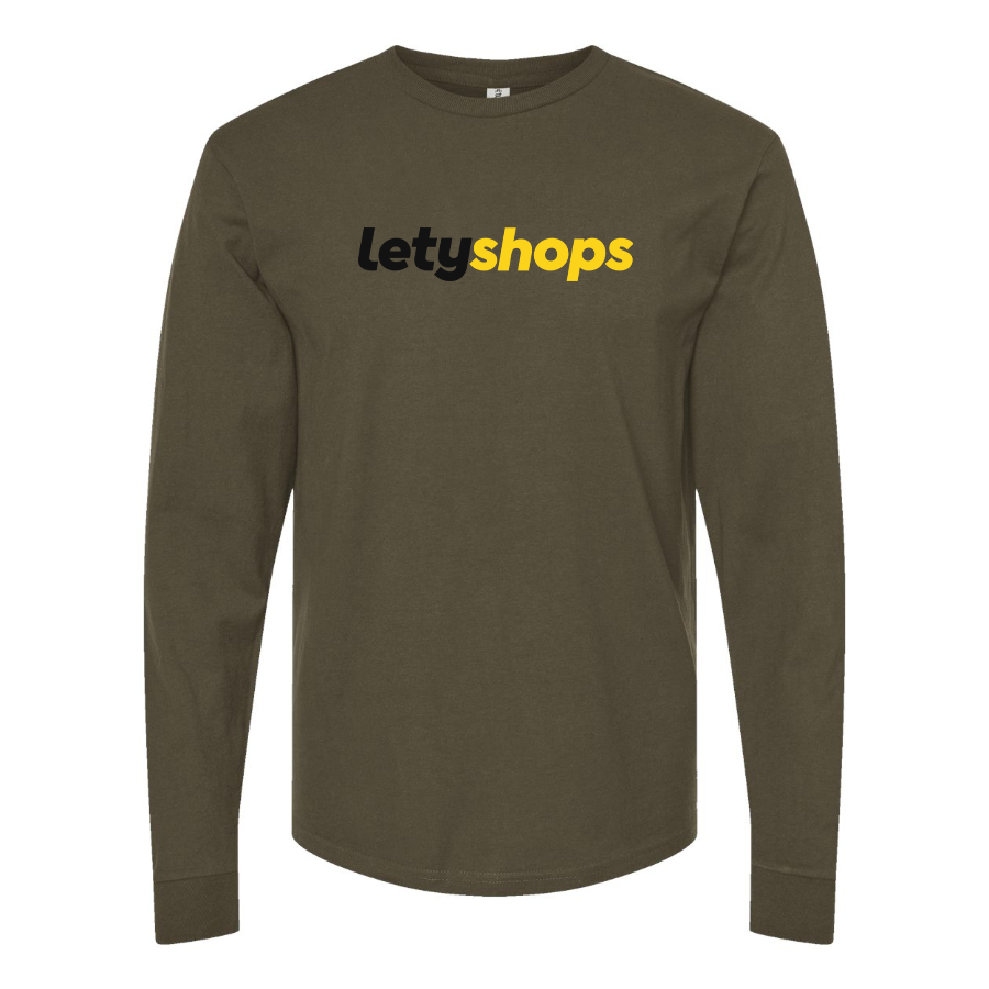 Men's LetyShops Logo Cotton Long Sleeve T-Shirt