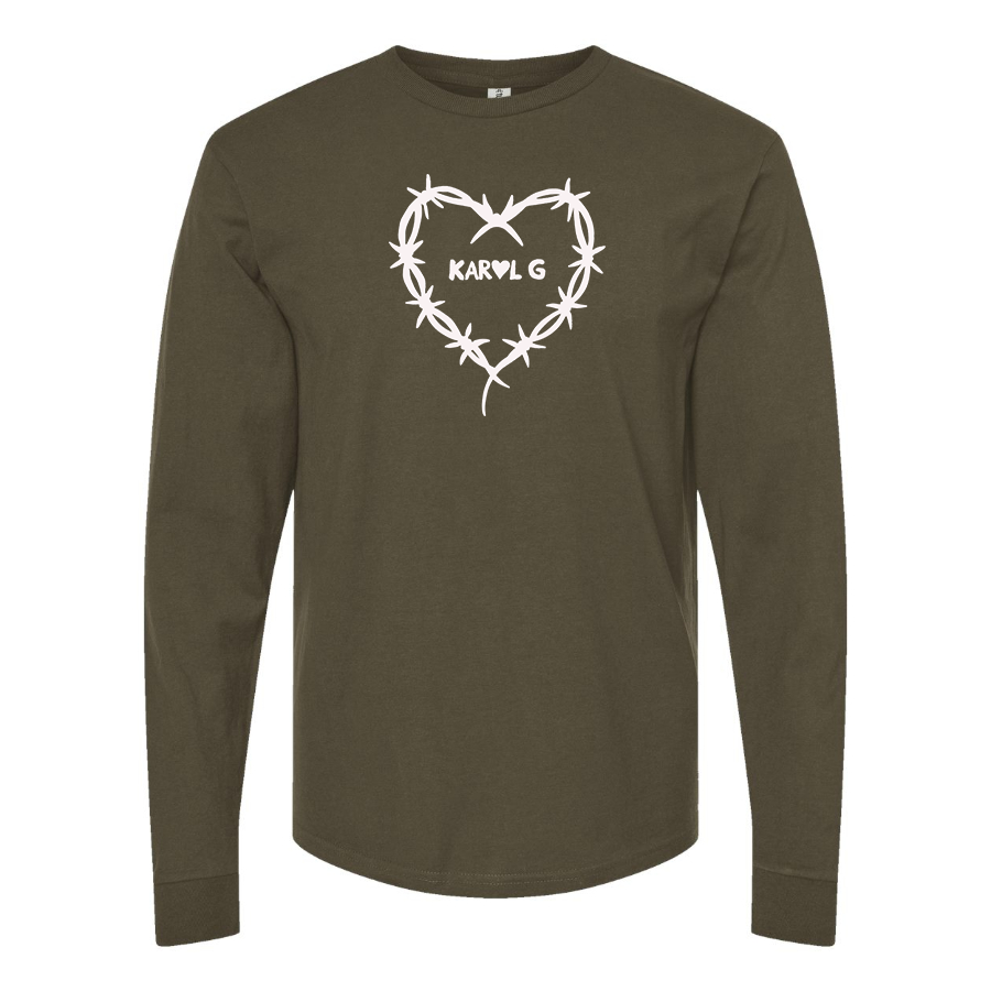 Men's KAROL G Logo Cotton Long Sleeve T-Shirt