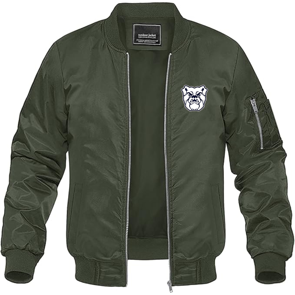 Men's Butler Bulldogs   Lightweight Bomber Jacket Windbreaker Softshell Varsity Jacket Coat