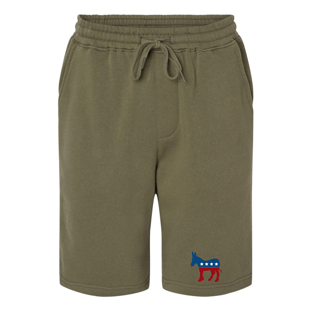 Men's Democrat Election Symbol Independent Trading Co Midweight Fleece Shorts