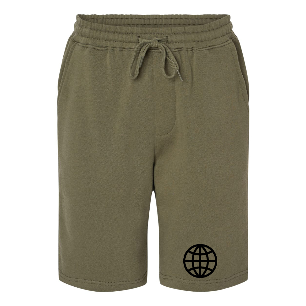 Men's Internet Globe  Independent Trading Co Midweight Fleece Short