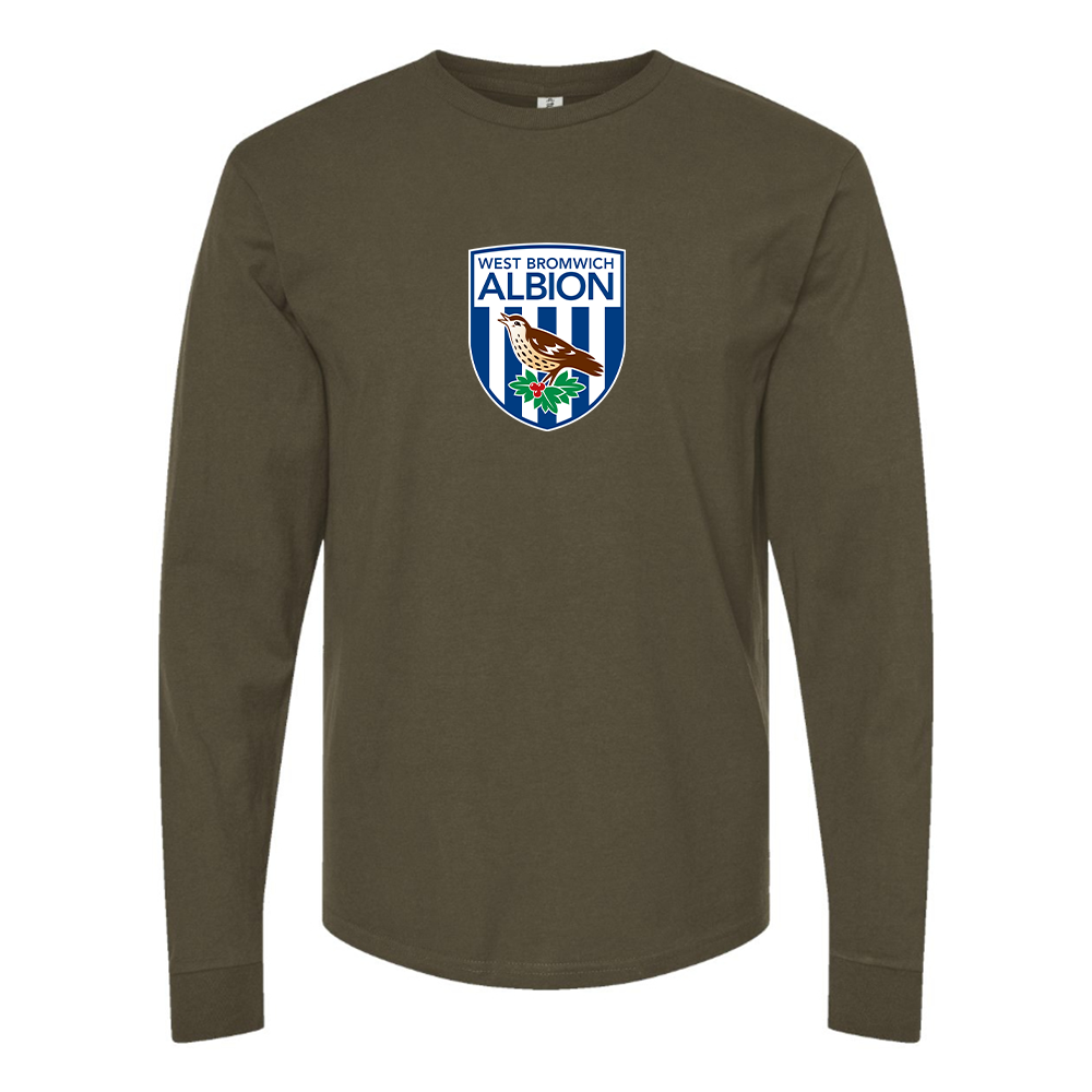 Men's West Bromwich Albion Soccer Cotton Long Sleeve T-Shirt