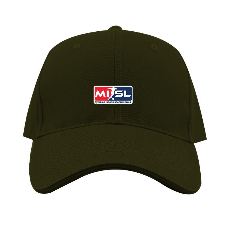 Major Indoor Soccer League Logo  Dad Baseball Cap Hat