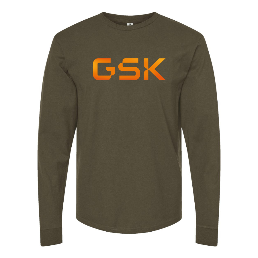 Men's GSK Logo Cotton Long Sleeve T-Shirt