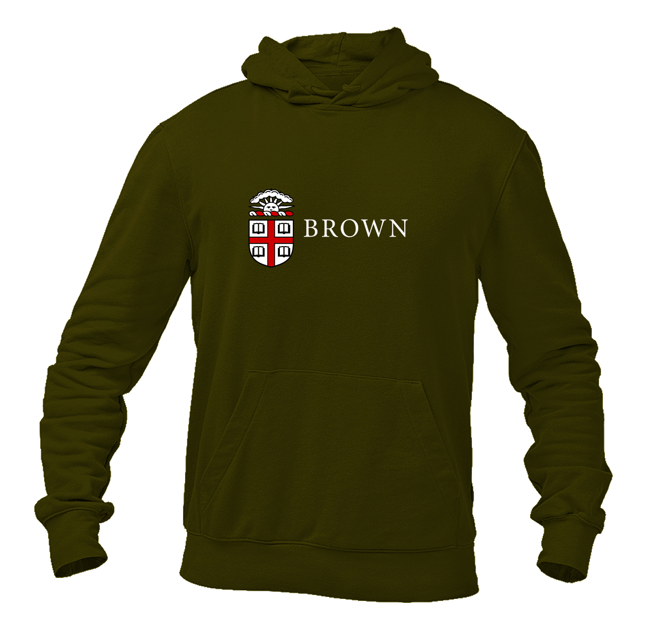 Men's Brown University Heavy Blend Hooded Sweatshirt