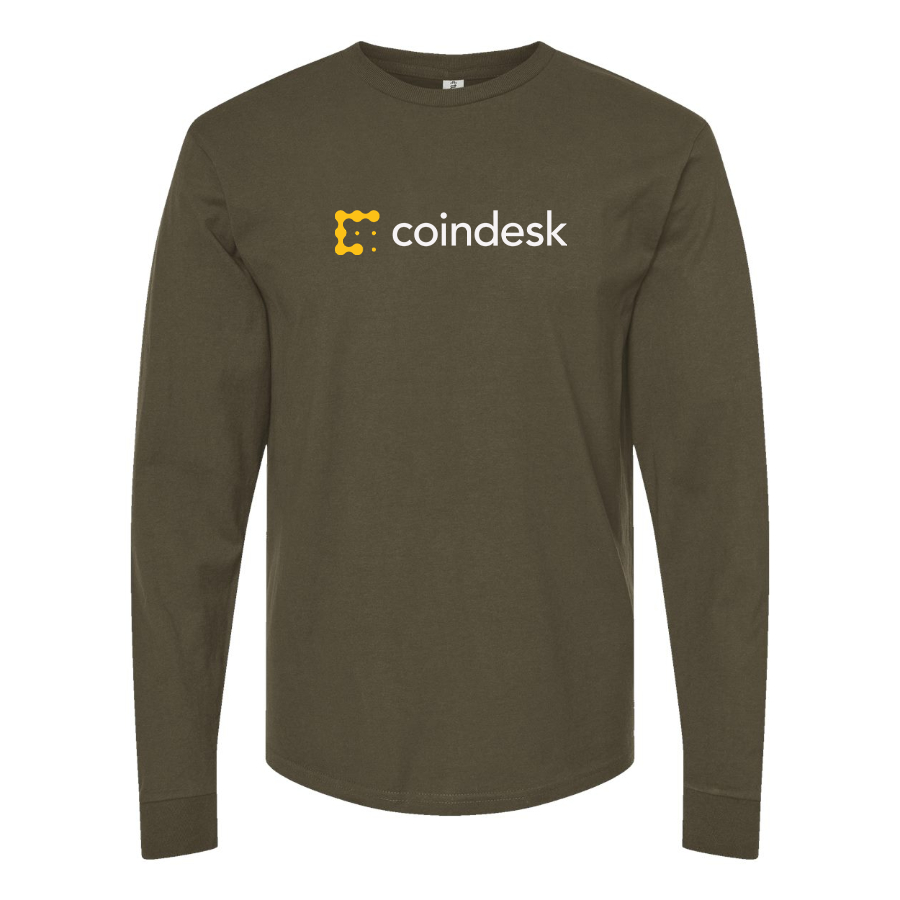 Men's CoinDesk Logo Cotton Long Sleeve T-Shirt