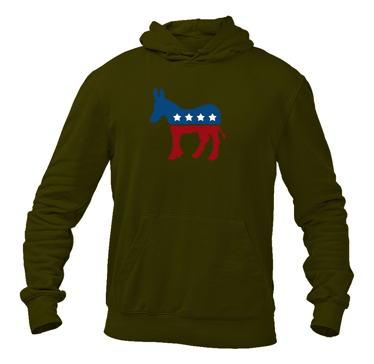 Men's Democrat Election Symbol Heavy Blend Hooded Sweatshirt