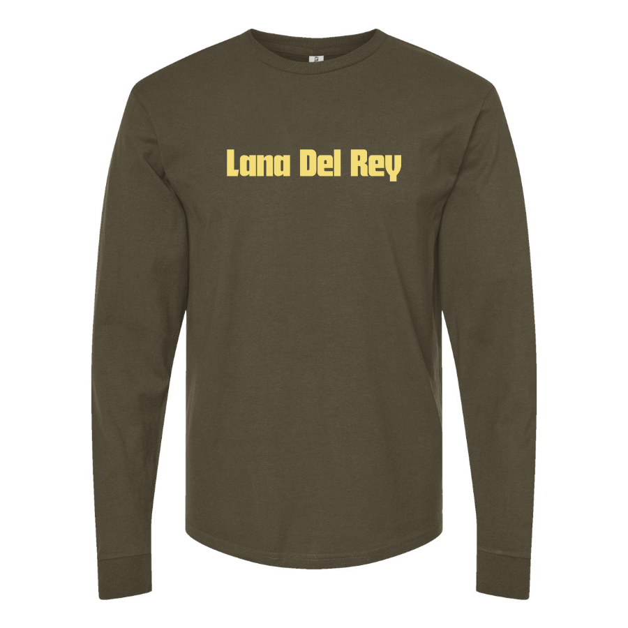 Men's Lana Del Rey Logo Cotton Long Sleeve T-Shirt