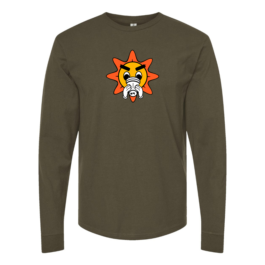 Men's Glo Gang Logo Cotton Long Sleeve T-Shirt