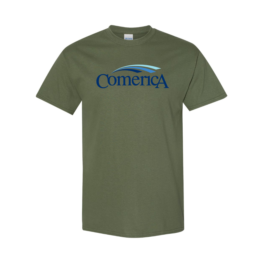 Men's Comerica  Logo Cotton T-Shirt