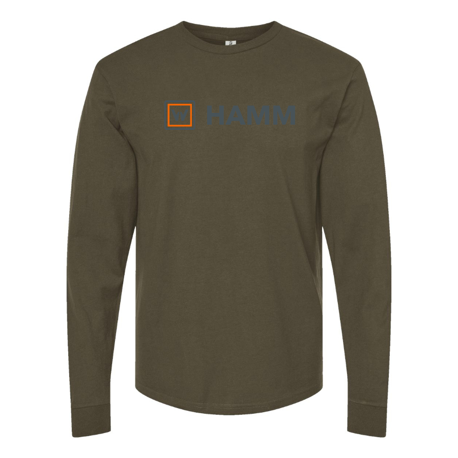 Men's Hamm Logo Cotton Long Sleeve T-Shirt