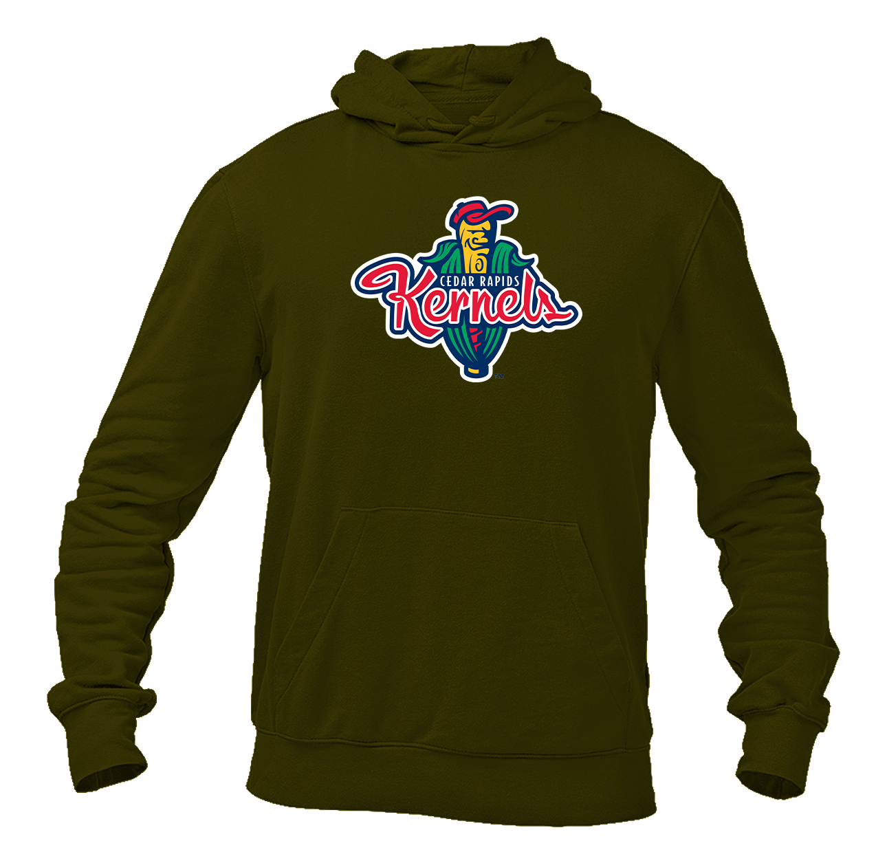 Men's Cedar Rapids Kernels  Logo Pullover Hoodie
