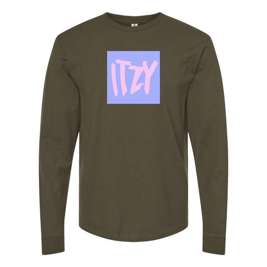 Men's Itzy Logo Cotton Long Sleeve T-Shirt