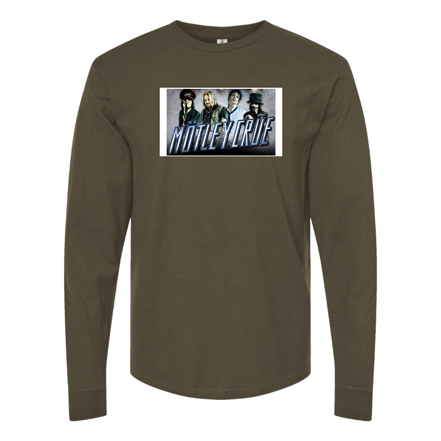 Men's  Motley Crue Logo Cotton Long Sleeve T-Shirt