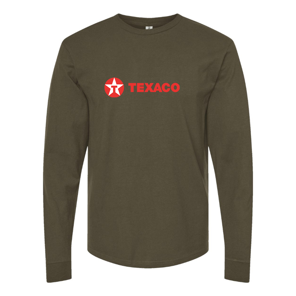 Men's Texaco Logo Cotton Long Sleeve T-Shirt