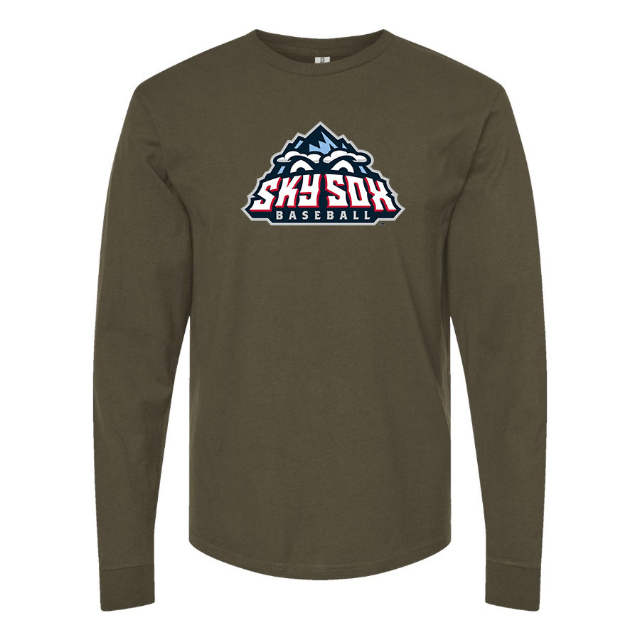Men's Colorado Springs Sky Sox  Logo Cotton Long Sleeve T-Shirt