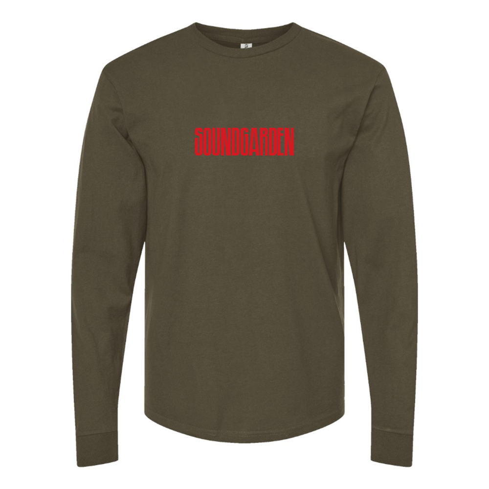 Men's Soundgarden Logo Cotton Long Sleeve T-Shirt