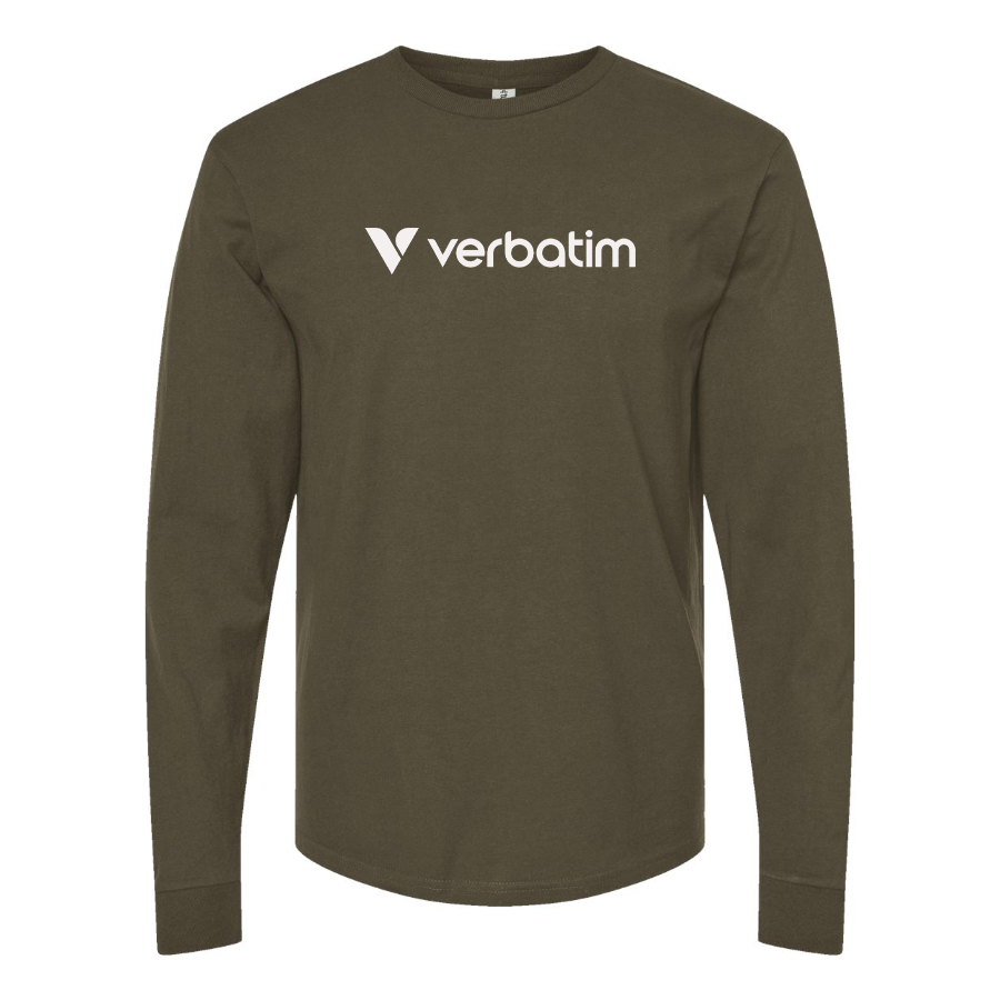 Men's Verbatim Logo Cotton Long Sleeve T-Shirt