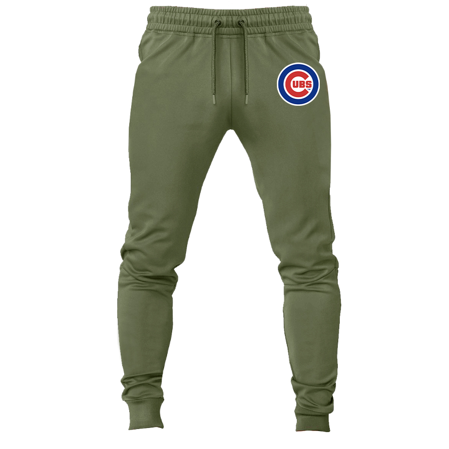 Men's Chicago Cubs Logo Sweatpants Joggers