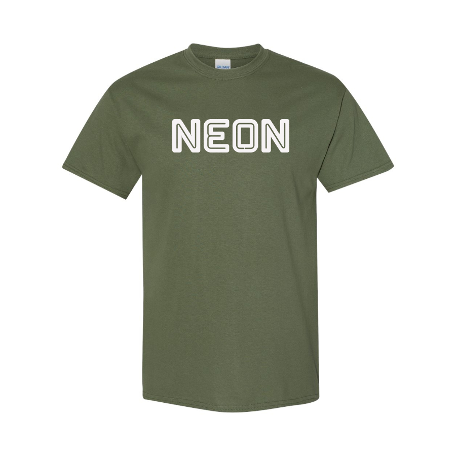 Men's  Neon Logo Cotton T-Shirt
