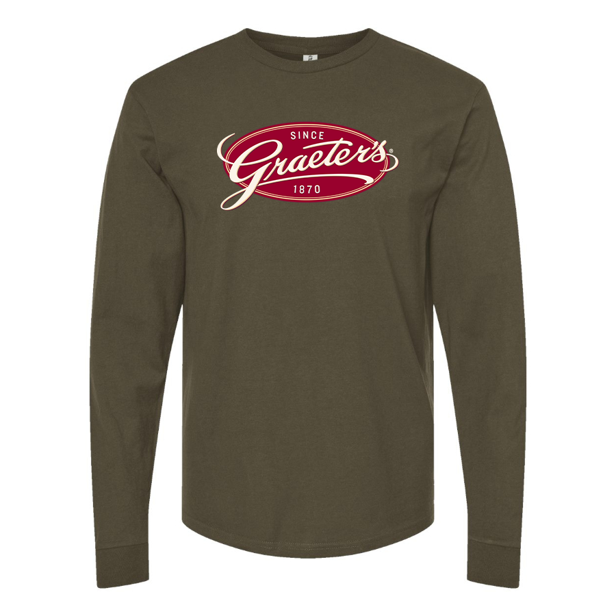 Men's Graeters Logo Cotton Long Sleeve T-Shirt