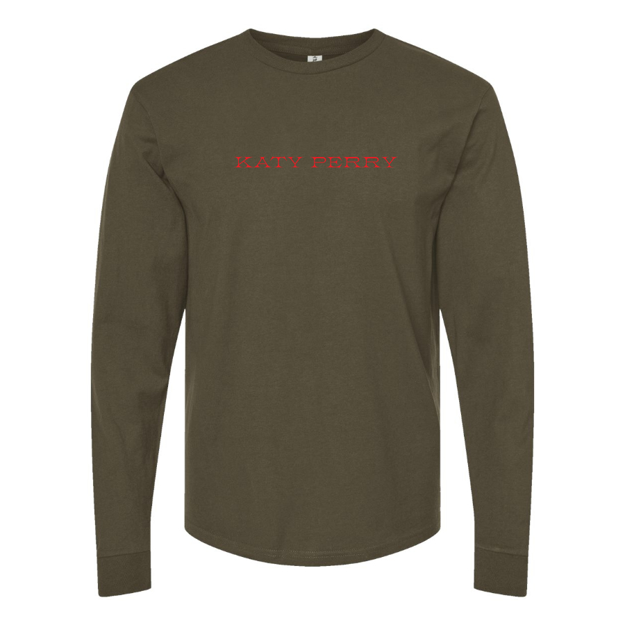 Men's Katy Perry Logo Cotton Long Sleeve T-Shirt