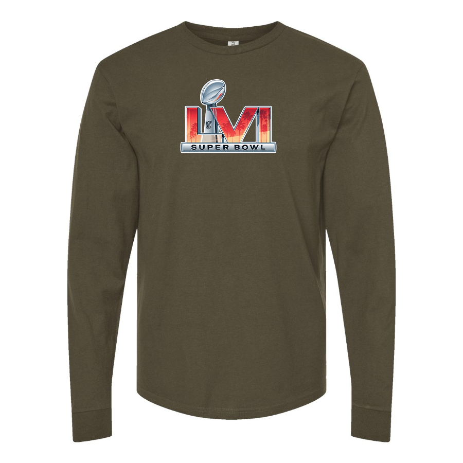 Men's Superbowl LVI Logo  Cotton Long Sleeve T-Shirt