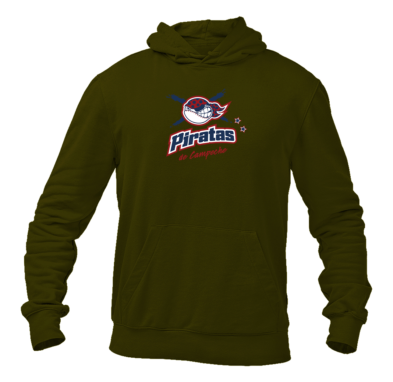 Men's Campeche Piratas  Logo Pullover Hoodie