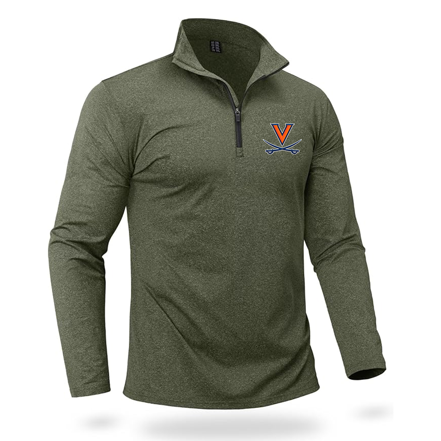 Men's (Design Here) Boladeci Men_s Quarter Zip Pullover Premium Fleece Lined Heather Long Sleeve Golf Shirts Midweight 1_4 Half Zip Sweatshirts