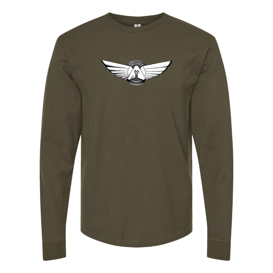 Men's Yuanhang Logo  Cotton Long Sleeve T-Shirt