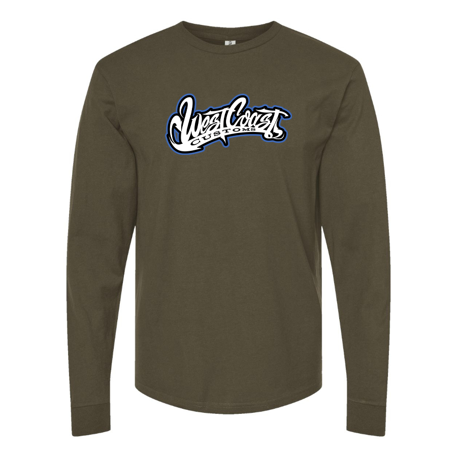 Men's West Coast Customs Logo  Cotton Long Sleeve T-Shirt