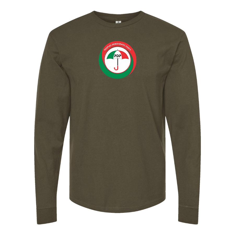 Men's  PDP Logo  Cotton Long Sleeve T-Shirt
