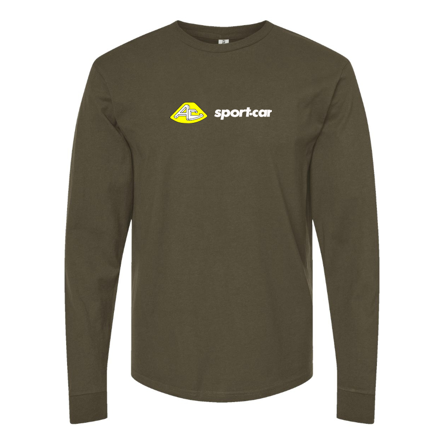 Men's AC Sport Car  Logo Cotton Long Sleeve T-Shirt