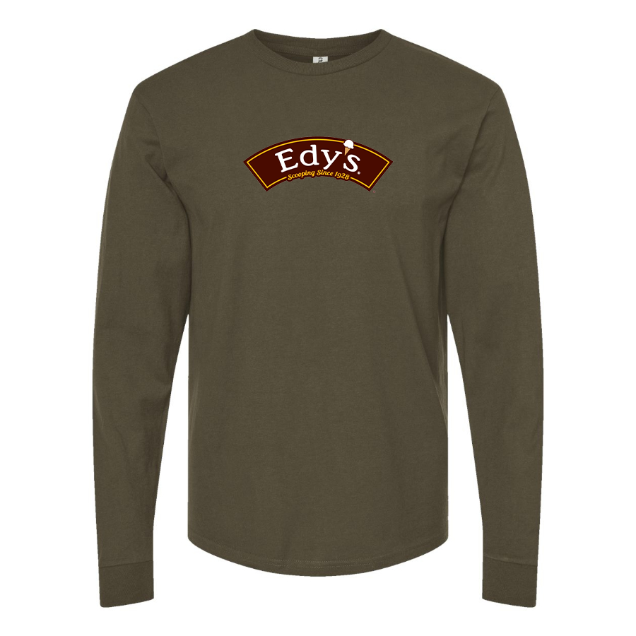 Men's Edys  Logo Cotton Long Sleeve T-Shirt