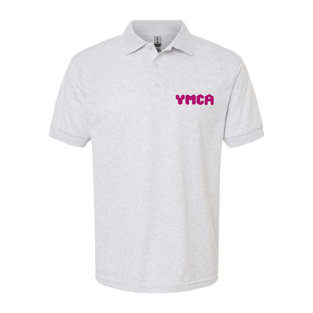 Men's YMCA Mauve Dry Blend Jersey Polo