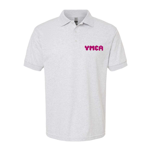 Men's YMCA Mauve Dry Blend Jersey Polo