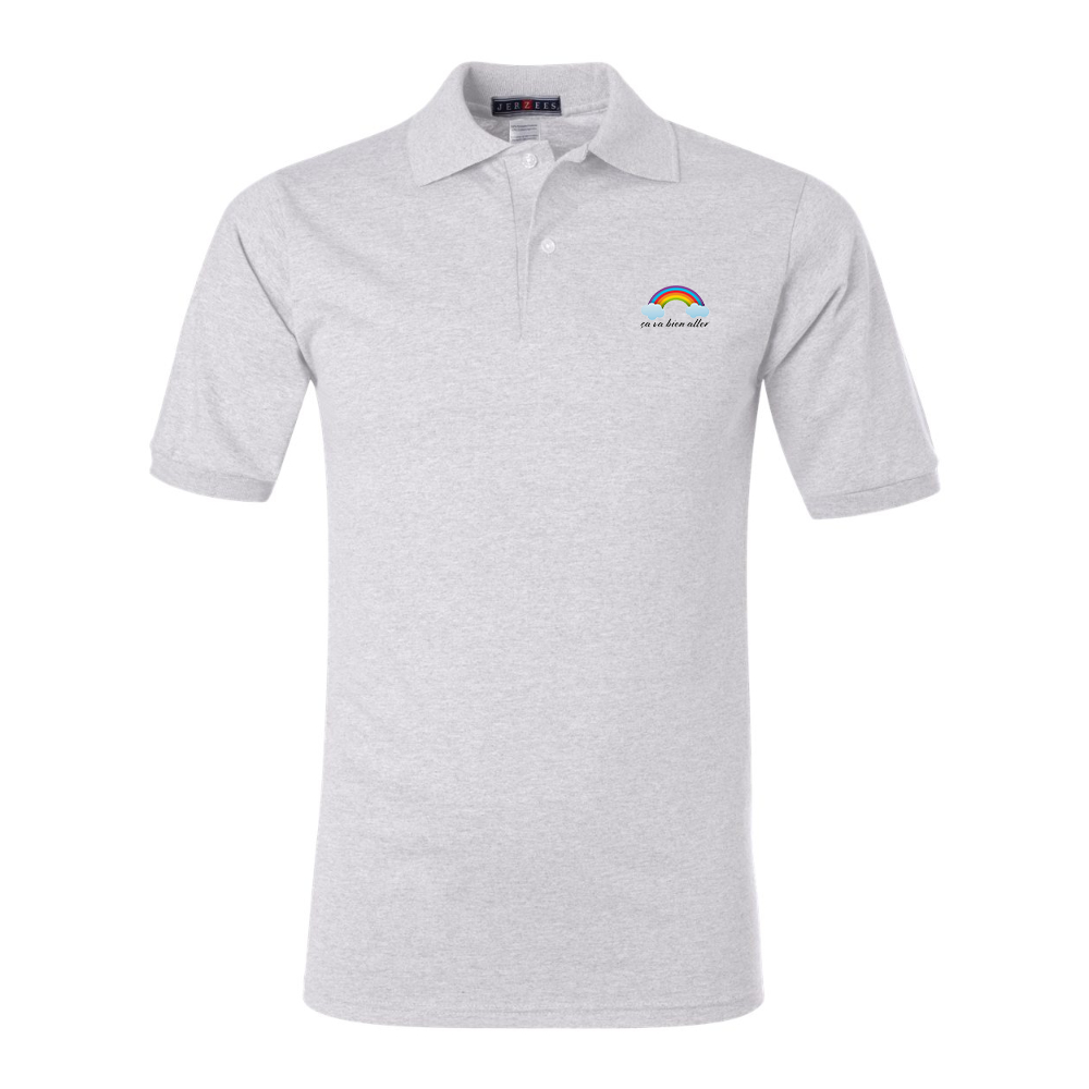 Men's Ça va bien aller JERZEES  SpotShield polo