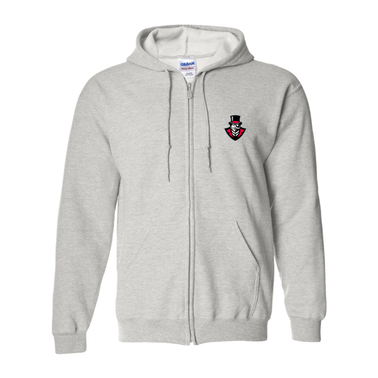 Men's   Austin Peay Governors  Gildan  Heavy Blend Full Zip Hooded Sweatshirt