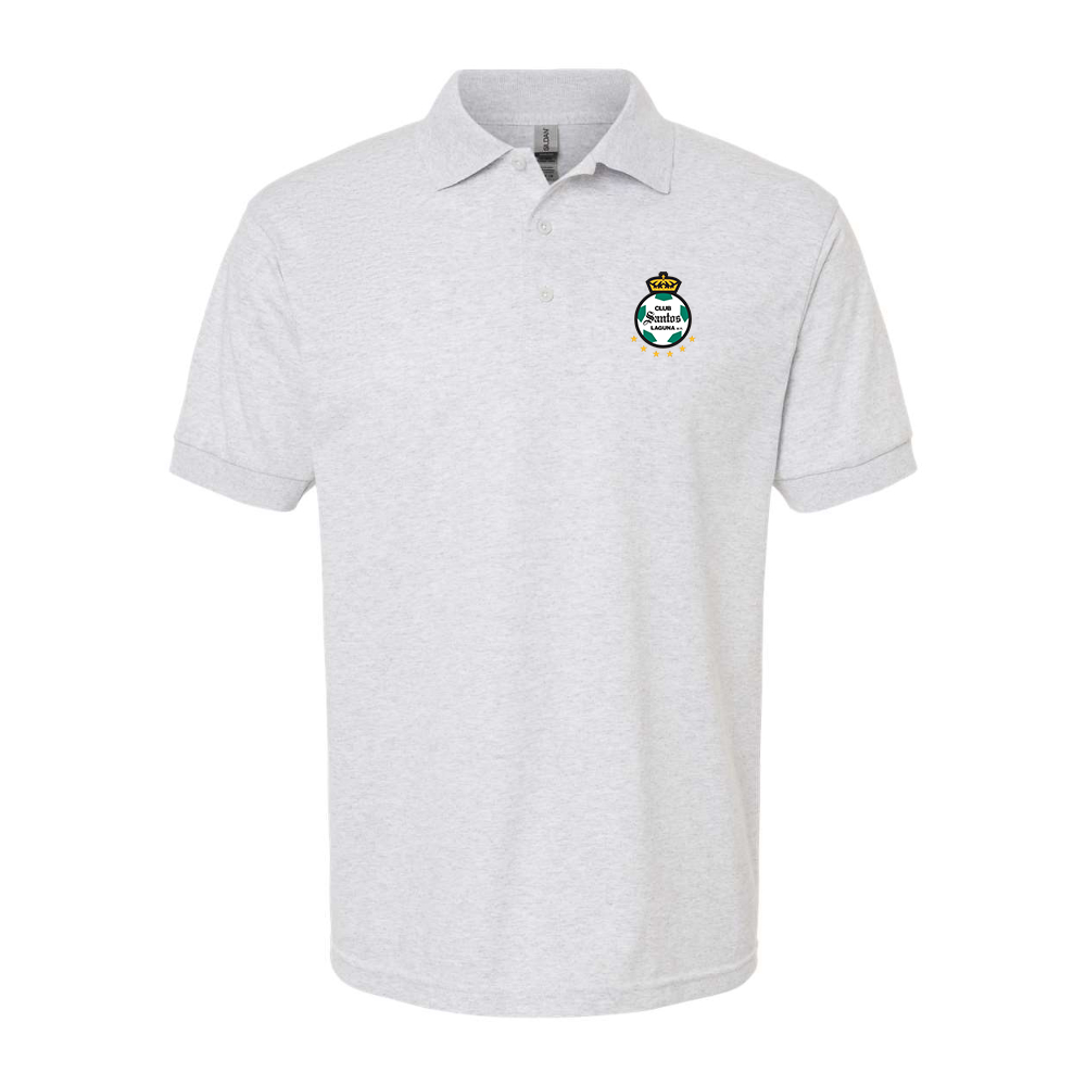 Men's Santos Laguna Soccer Gildan Dry Blend Jersey Polo