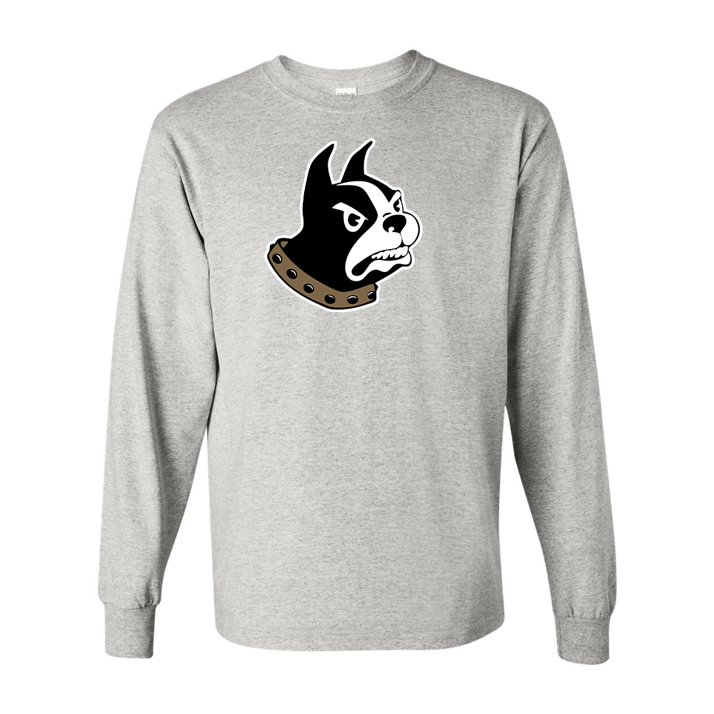 Men's Woffrd Terriers  Gildan Heavy Cotton Long Sleeve T-Shirt