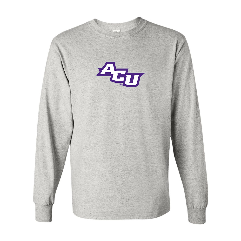 Men's Abilene Christian Wildcats   Gildan Heavy Cotton Long Sleeve T-Shirt