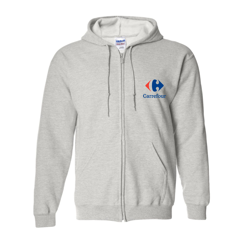 Men's Carrefour  Gildan  Heavy Blend Full Zip Hooded Sweatshirt
