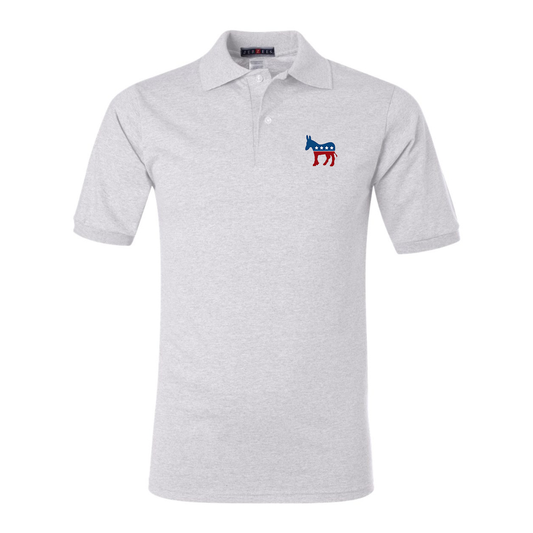 Men's Democrat Election Symbol JERZEES  SpotShield polo
