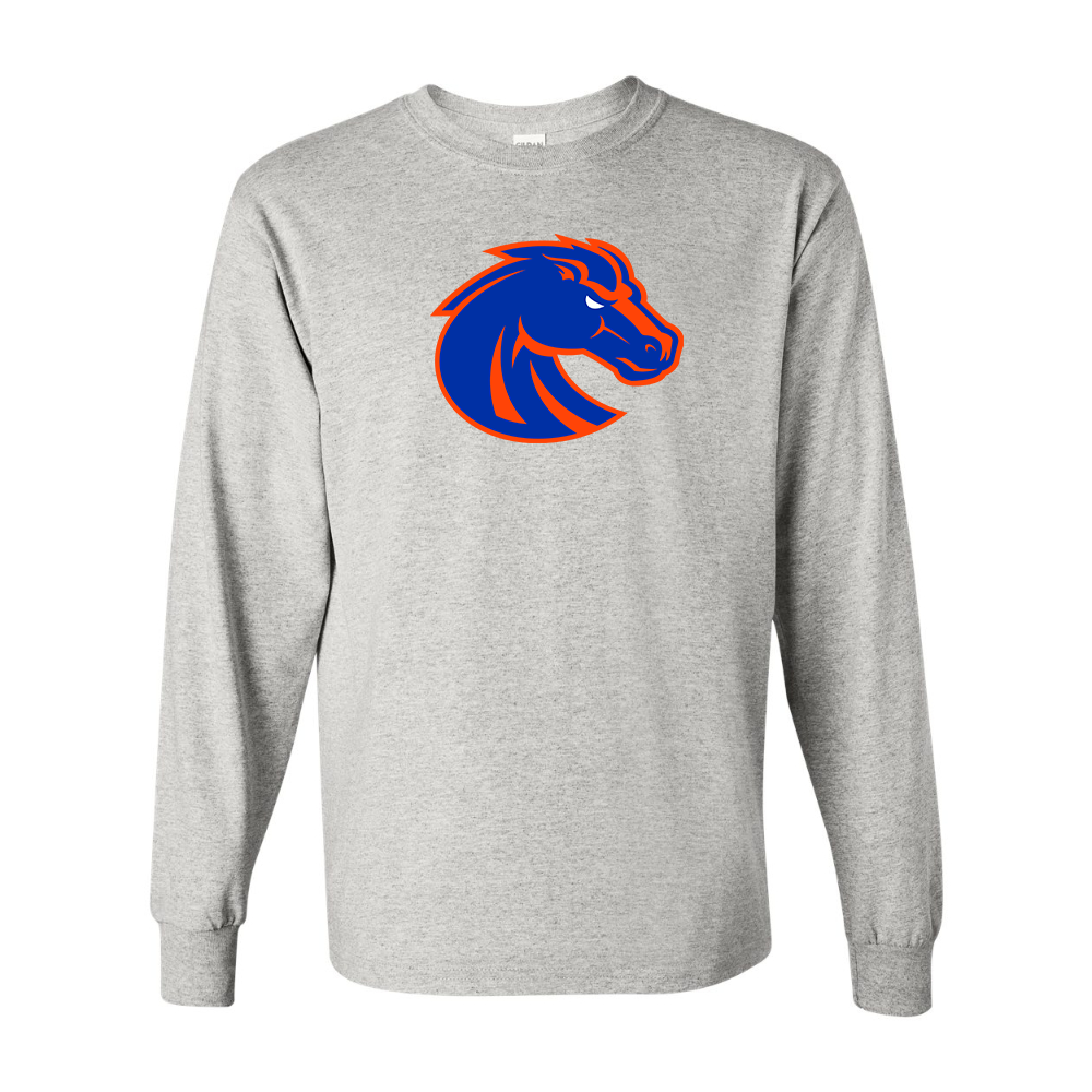 Men's Boise State Broncos  Gildan Heavy Cotton Long Sleeve T-Shirt