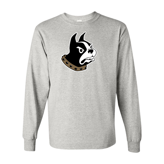 Men's Woffrd Terriers  Gildan Heavy Cotton Long Sleeve T-Shirt