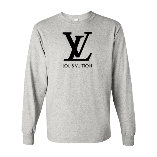 Men's  Louis Vuitton Gildan Heavy Cotton Long Sleeve T-Shirt